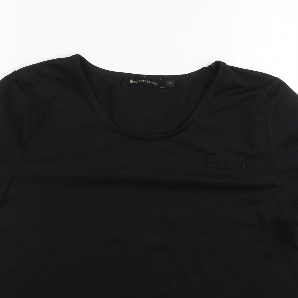 Incorporatewear Womens Black   Basic T-Shirt Size M