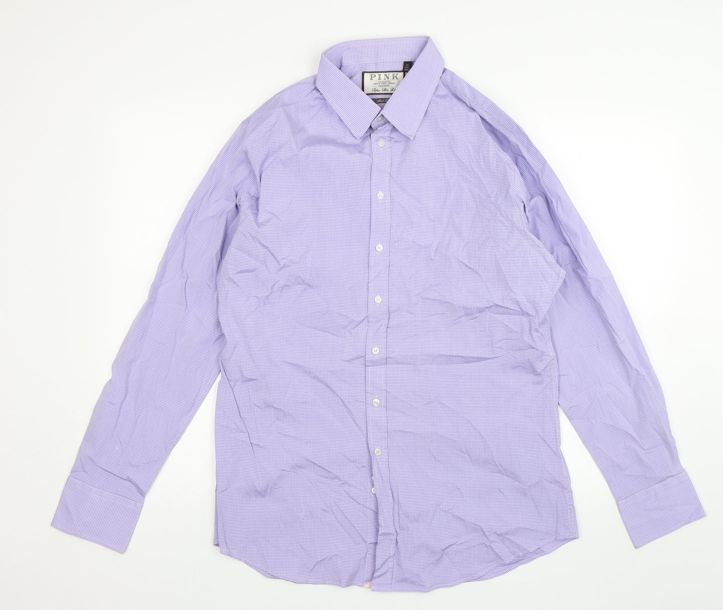 Thomas Pink Mens Purple    Dress Shirt Size 17.5
