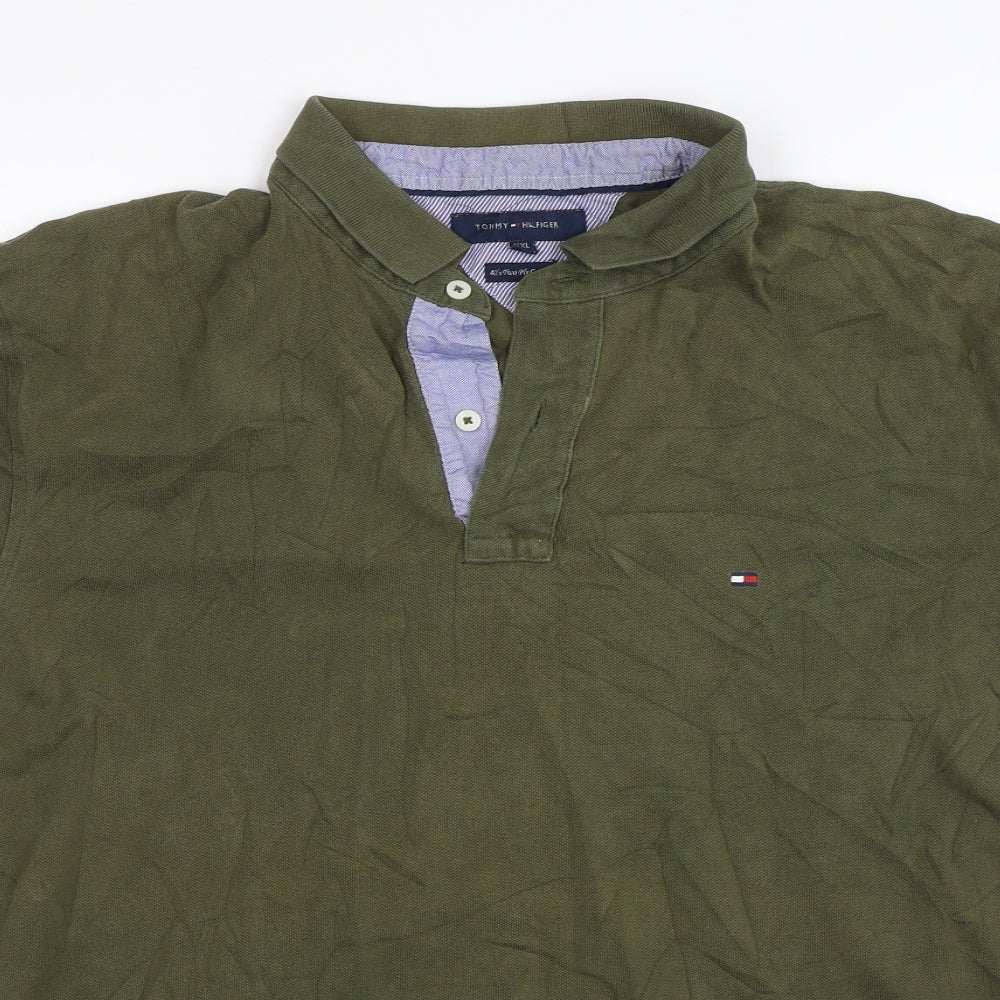 Tommy Hilfiger Mens Green    Polo Size 2XL