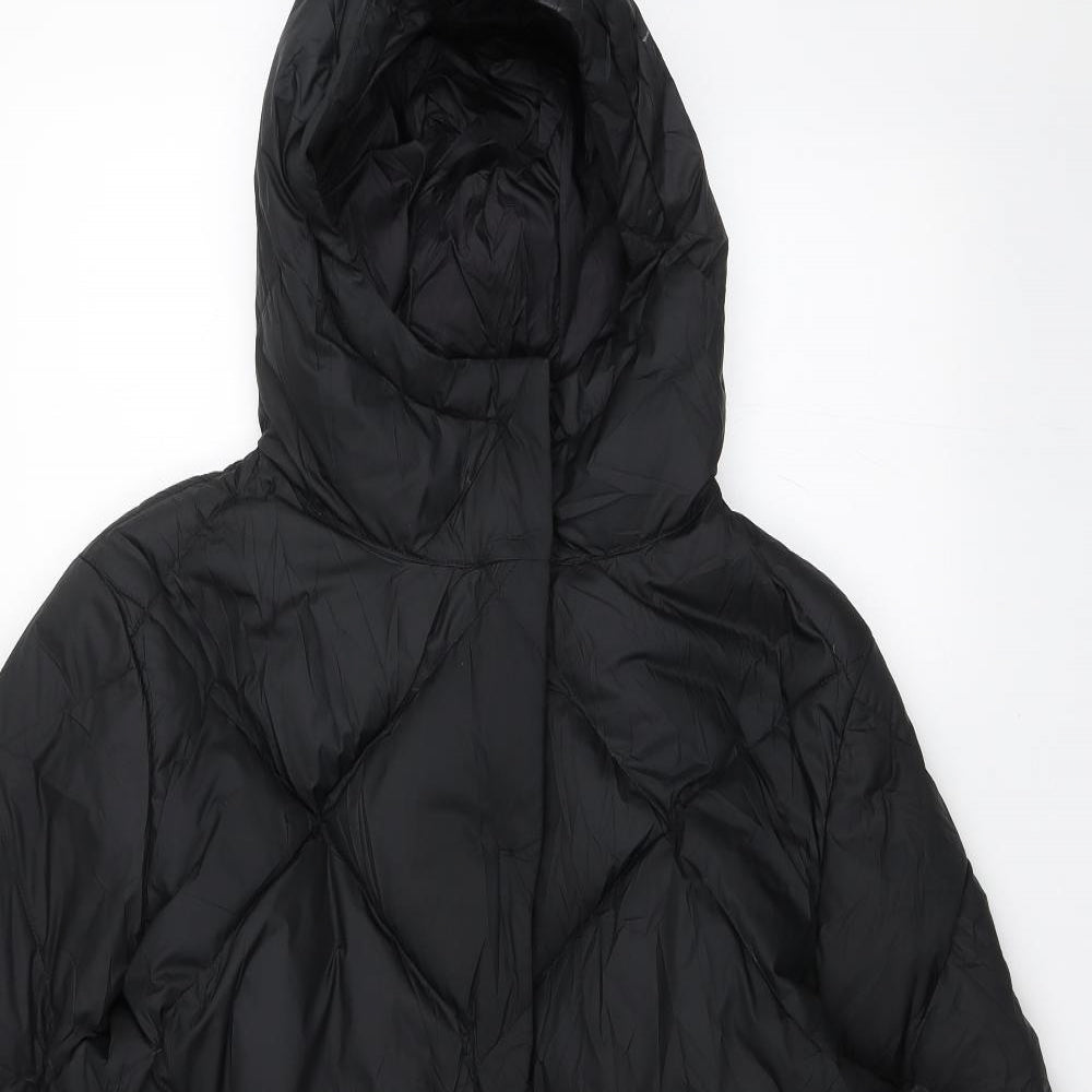M&S Womens Black   Puffer Jacket Jacket Size 14