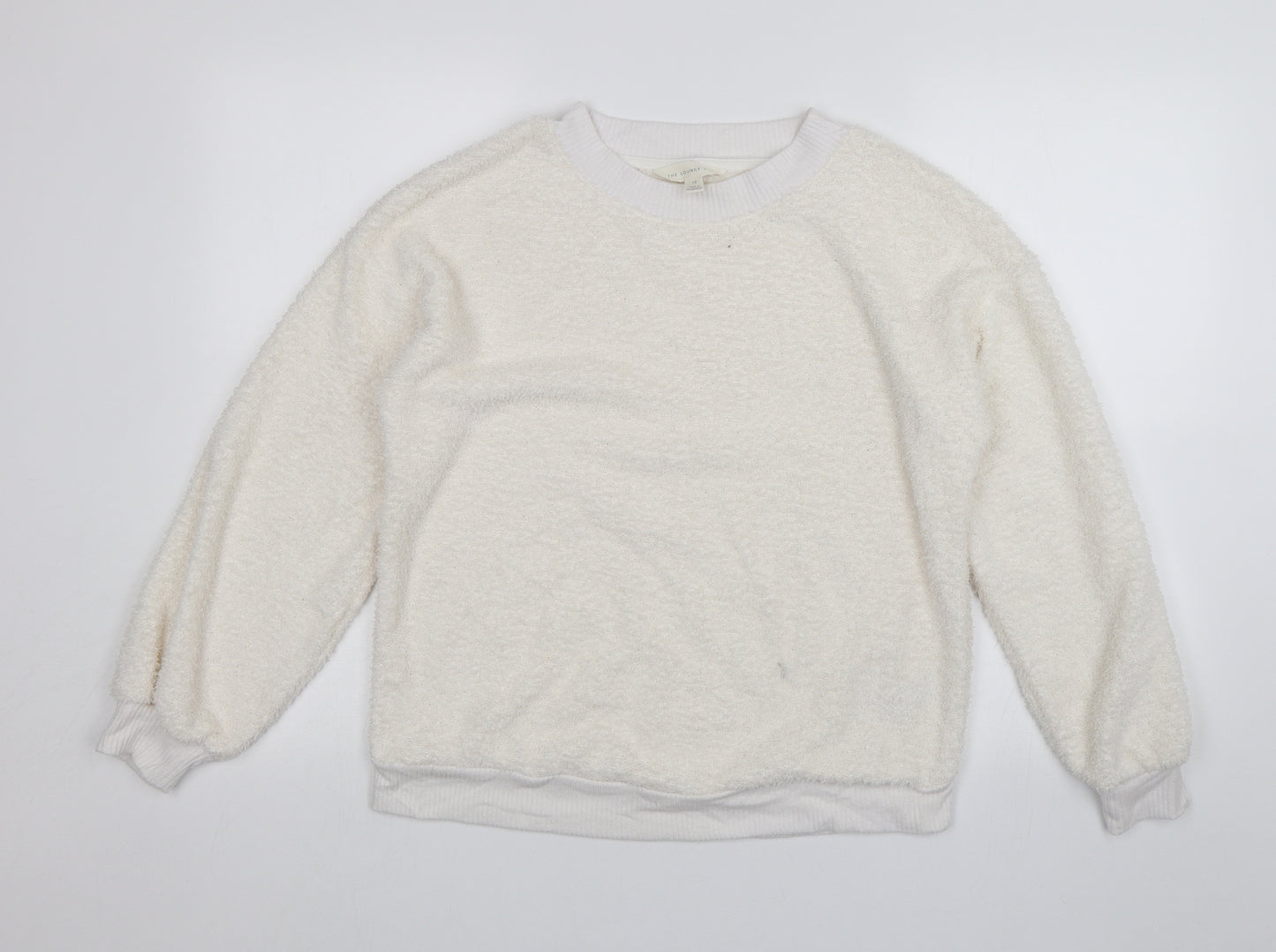 The Lounge Edit Womens White   Pullover Jumper Size 10