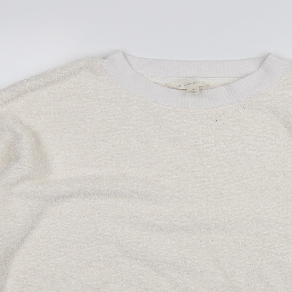 The Lounge Edit Womens White   Pullover Jumper Size 10
