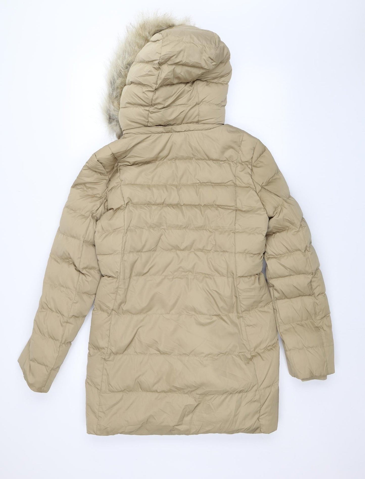 Per Una Womens Beige   Parka Jacket Size 8