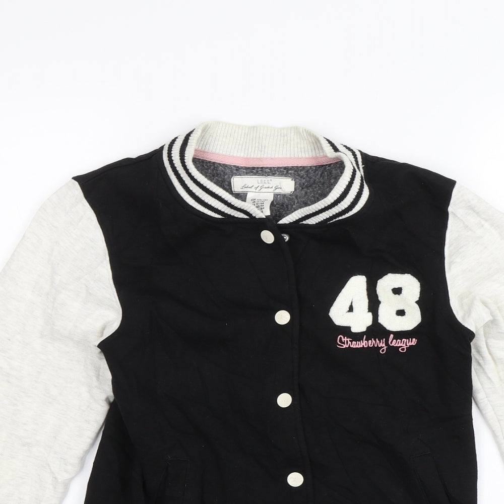 H&M Girls Black   Jacket  Size 13-14 Years