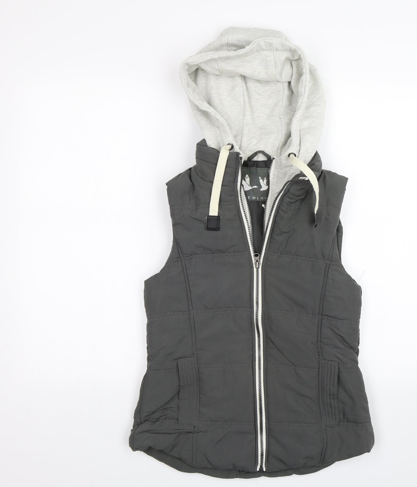 New Look Womens Grey   Gilet Jacket Size 8