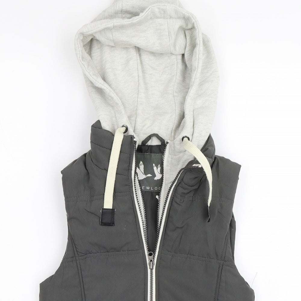 New Look Womens Grey   Gilet Jacket Size 8