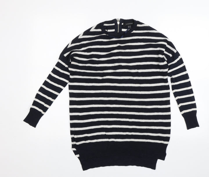 Atmosphere Womens Blue Striped Pullover Jumper Size 6