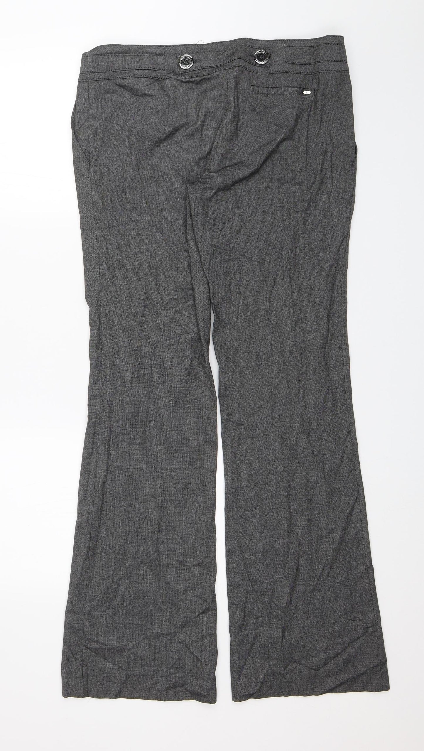 River Island Womens Grey   Trousers  Size 12 L31 in