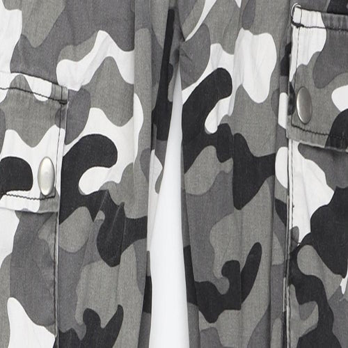 New Look Boys Grey Camouflage  Cargo Trousers Size 13 Years