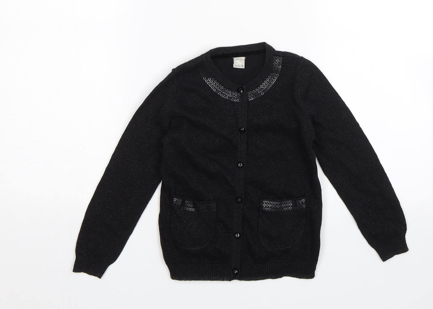TU Girls Black   Cardigan Jumper Size 4-5 Years