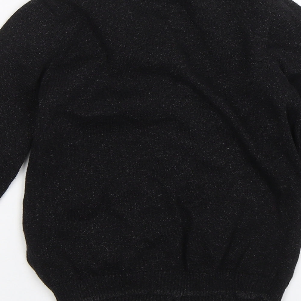 TU Girls Black   Cardigan Jumper Size 4-5 Years