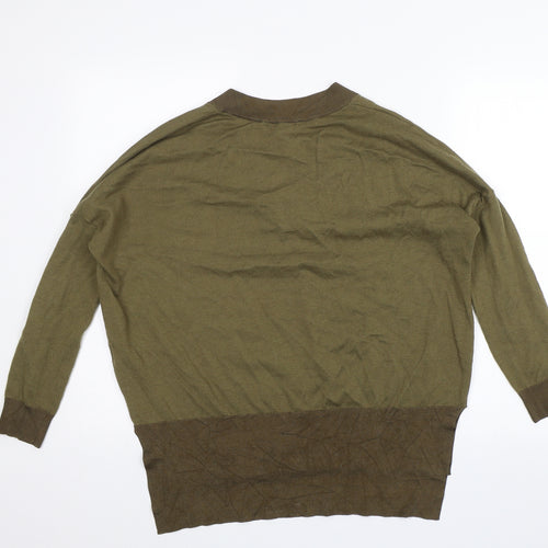 Topshop Womens Green   Pullover Jumper Size 10