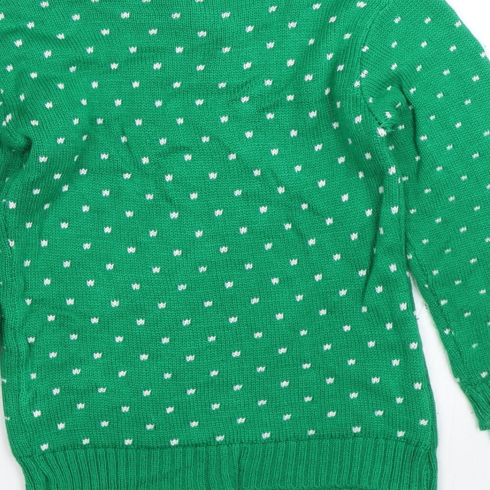 Impulse Boys Green   Pullover Jumper Size 7-8 Years  - Reindeer