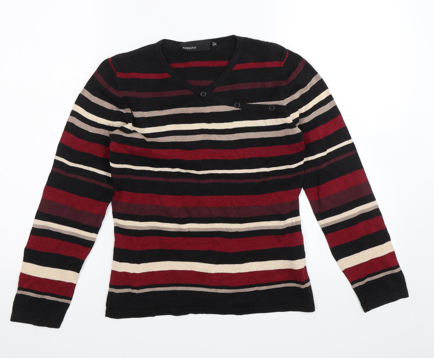 KappAhl Womens Red Striped  Pullover Jumper Size S
