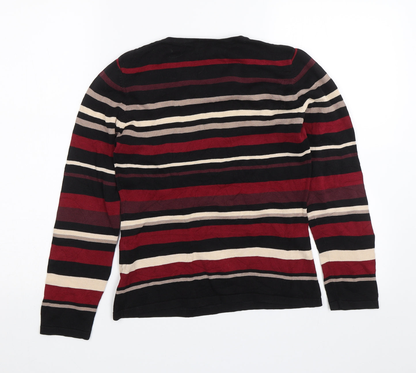 KappAhl Womens Red Striped  Pullover Jumper Size S