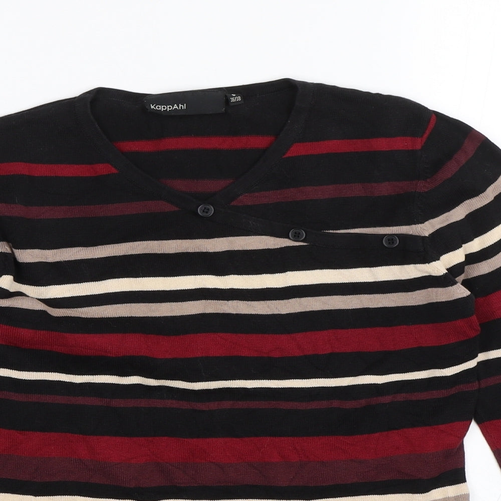 KappAhl Womens Red Striped  Pullover Jumper Size S