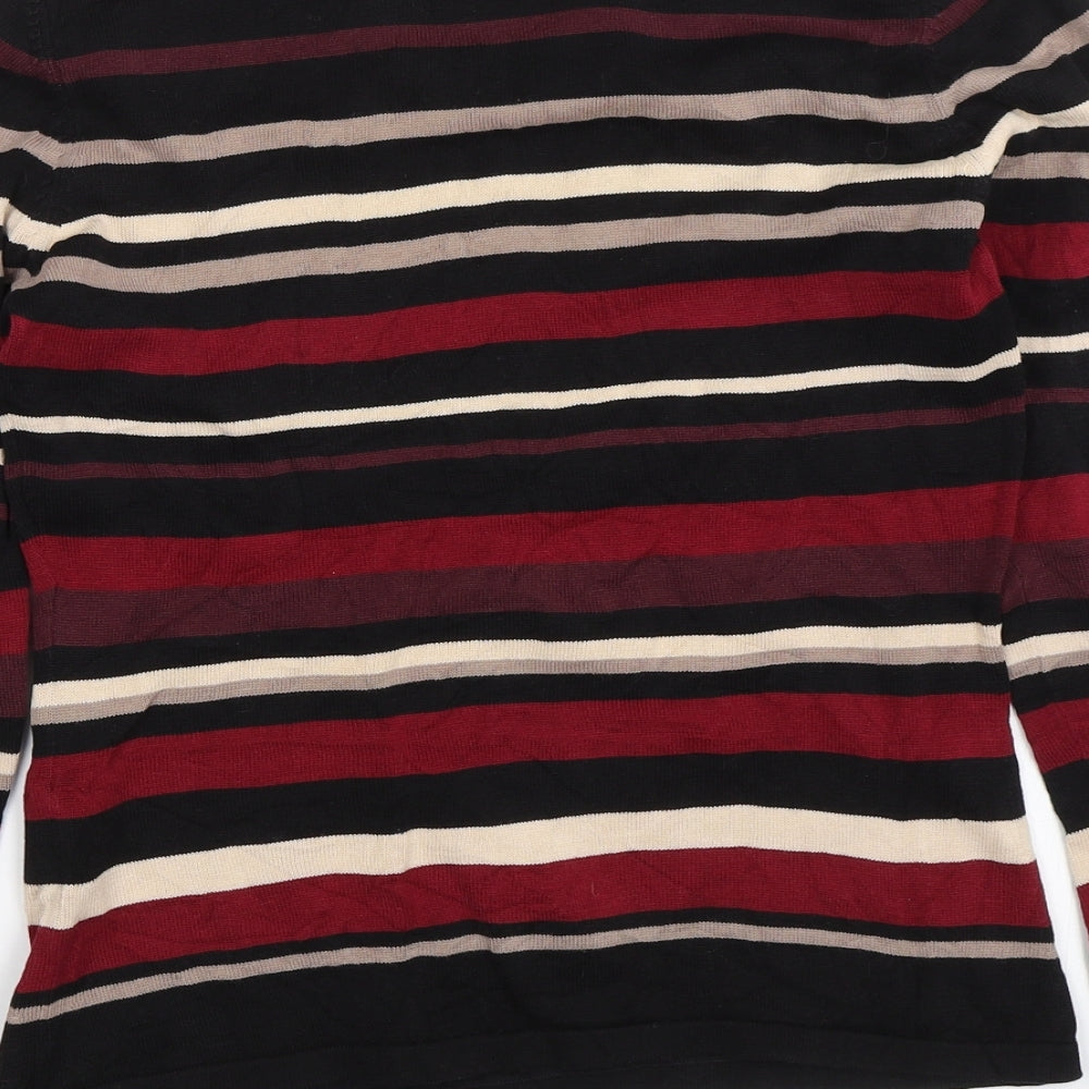 KappAhl Womens Red Striped  Pullover Jumper Size S