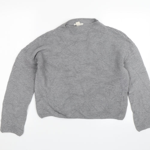 H&M Womens Grey   Pullover Jumper Size XS