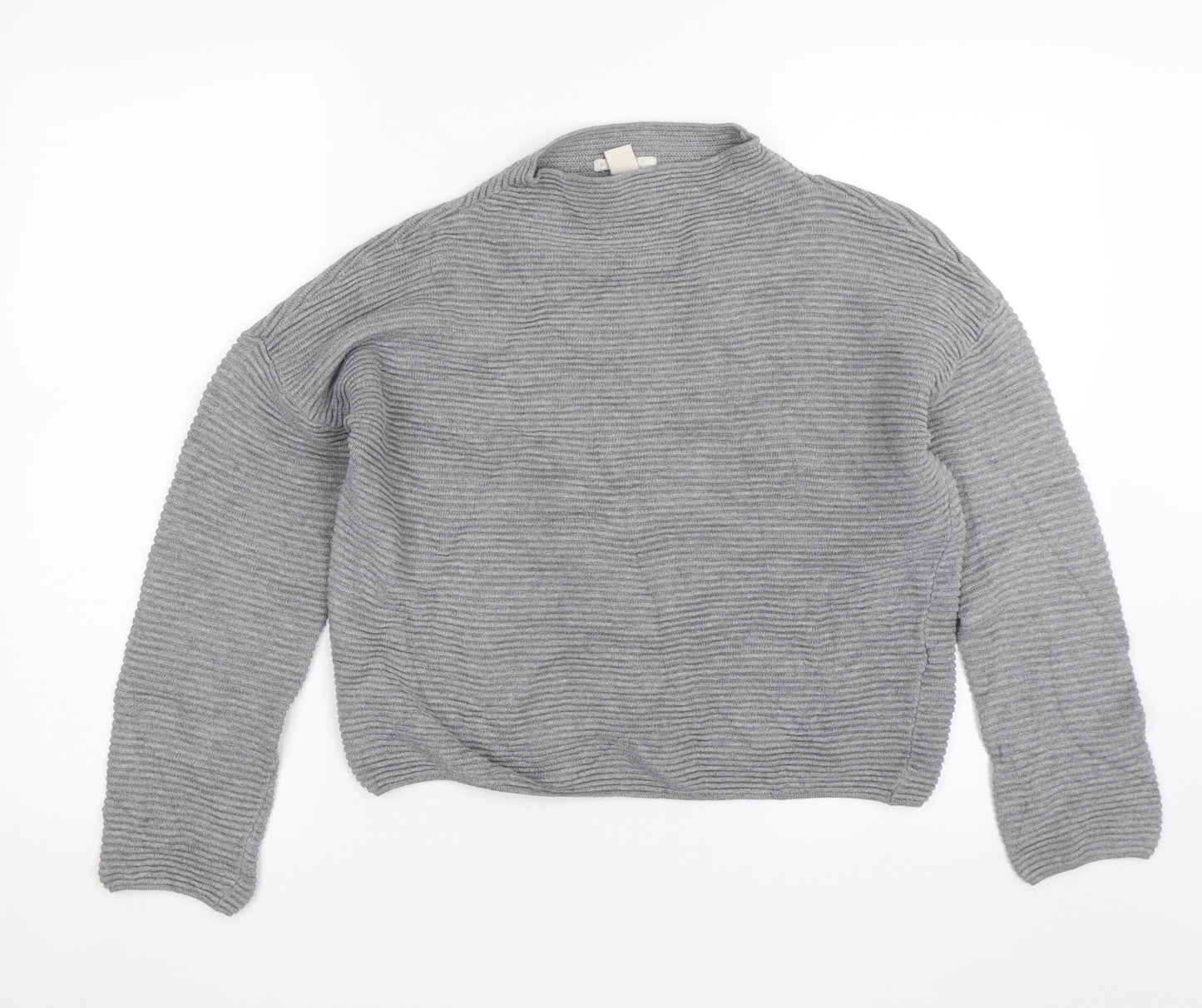 H&M Womens Grey   Pullover Jumper Size XS