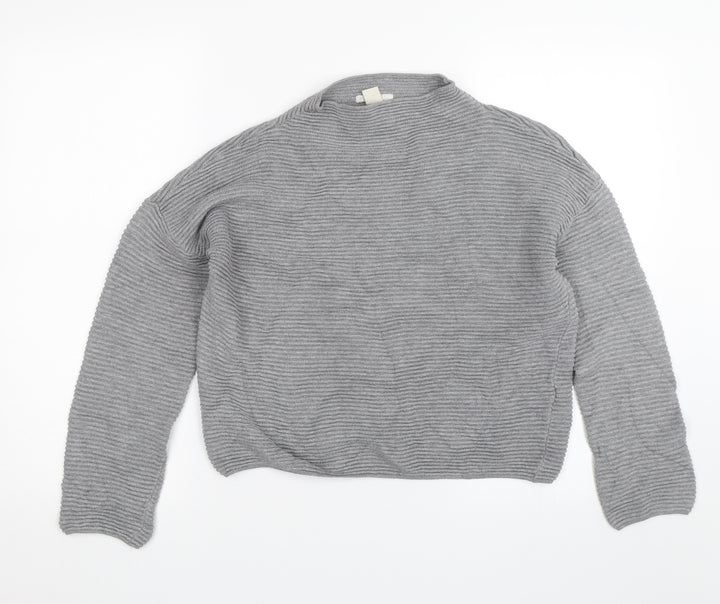 H&M Womens Grey   Pullover Jumper Size XS