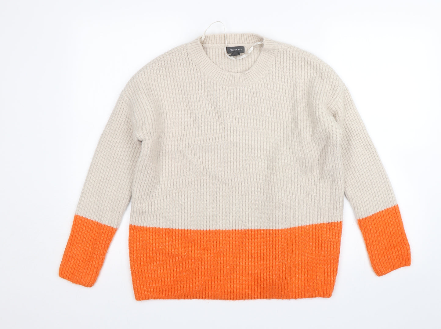 Primark Womens Orange   Pullover Jumper Size L