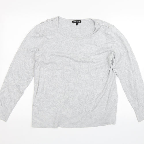 Debenhams Womens Grey   Pullover Jumper Size 18