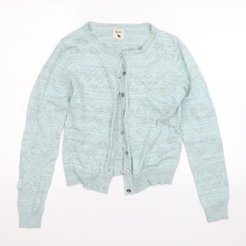 Yumi Womens Green   Cardigan Jumper Size 12