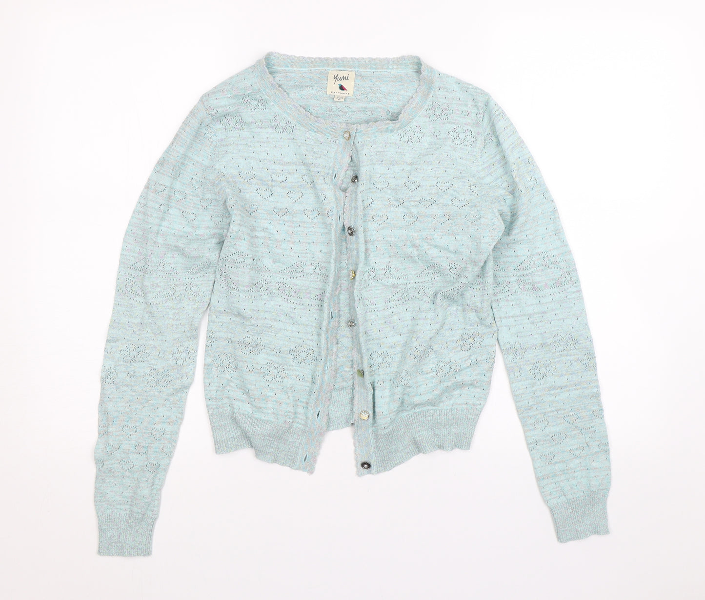 Yumi Womens Green   Cardigan Jumper Size 12