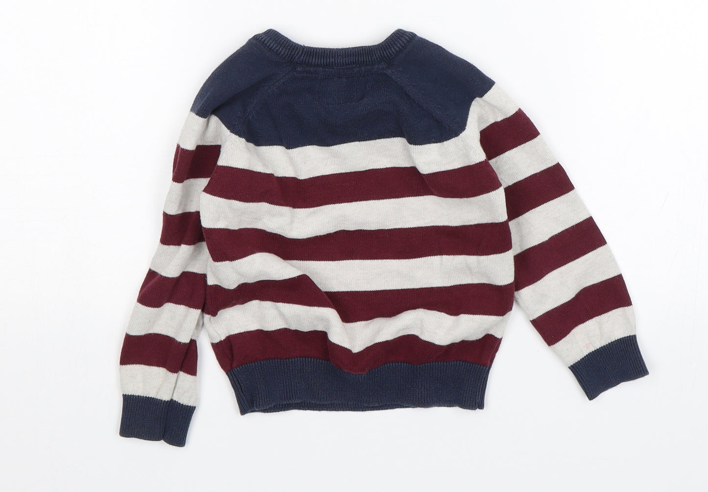 Primark Baby Blue Striped  Pullover Jumper Size 18-24 Months