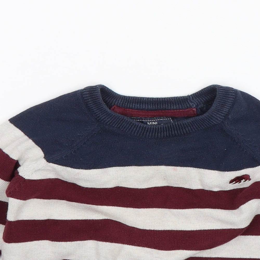Primark Baby Blue Striped  Pullover Jumper Size 18-24 Months