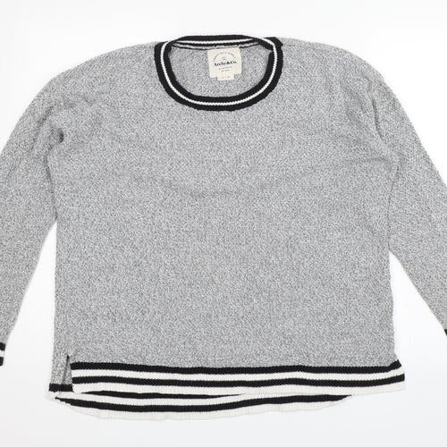 Archy & Co. Womens Grey   Pullover Jumper Size L