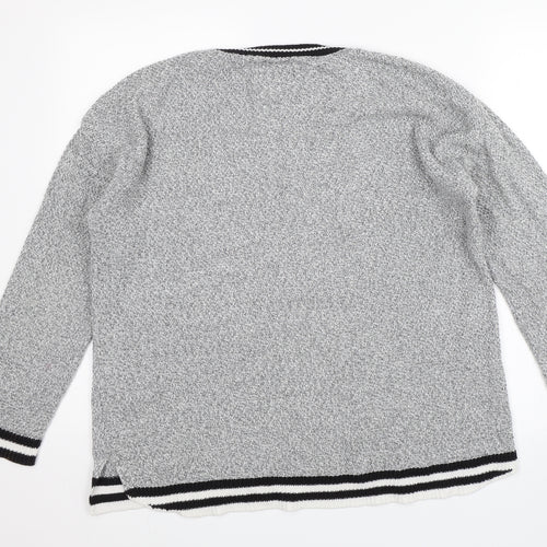 Archy & Co. Womens Grey   Pullover Jumper Size L