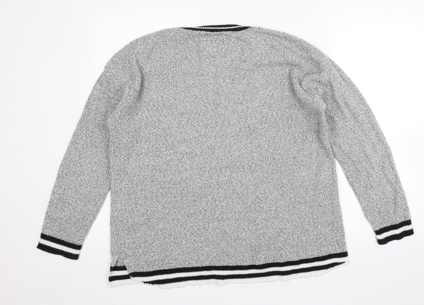 Archy & Co. Womens Grey   Pullover Jumper Size L