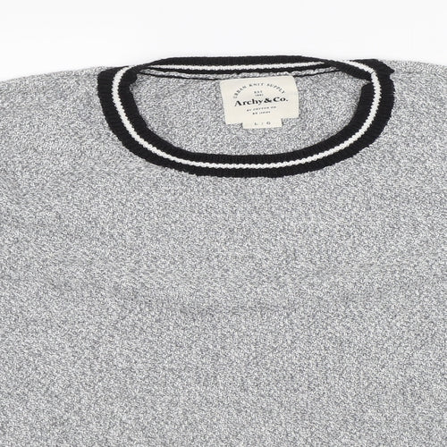 Archy & Co. Womens Grey   Pullover Jumper Size L