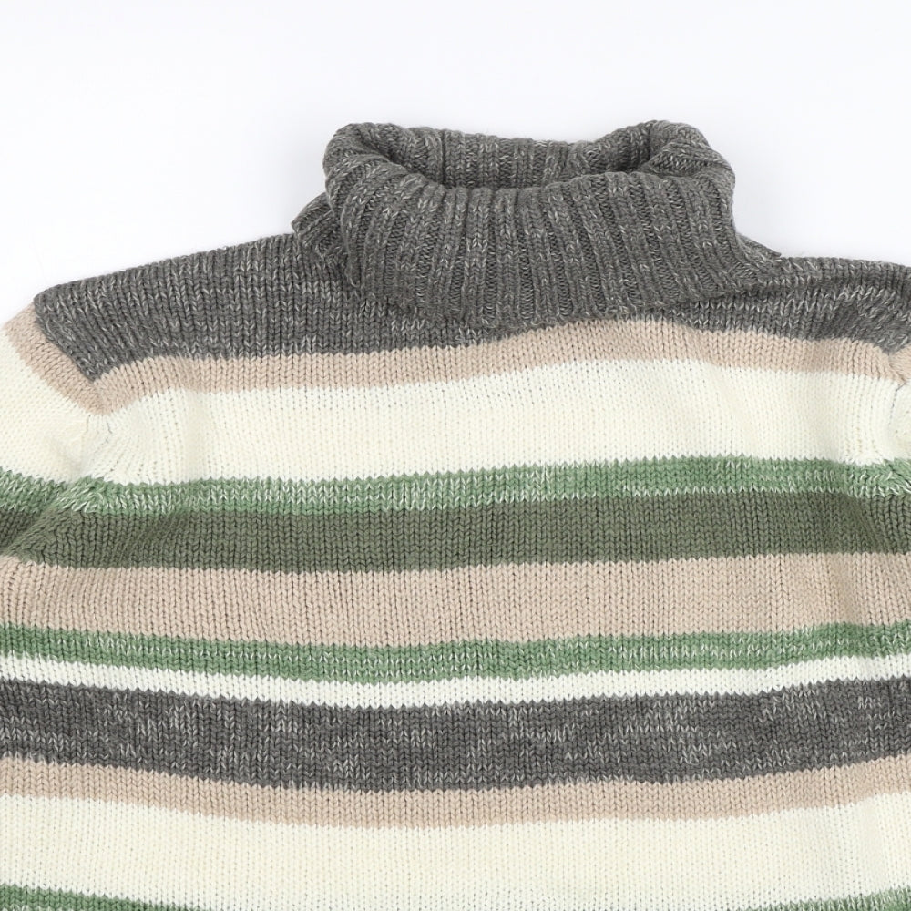 Damart Womens Grey Striped  Pullover Jumper Size 12