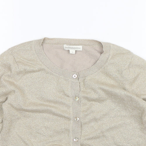 Monsoon Womens Beige   Cape Jumper Size S