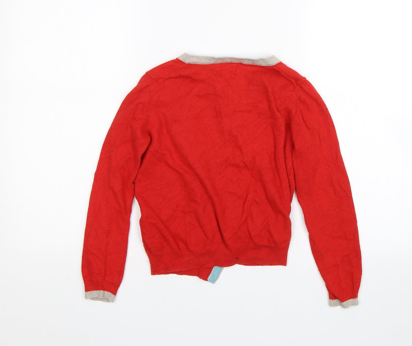 Mini Boden Girls Red   Cardigan Jumper Size 9-10 Years