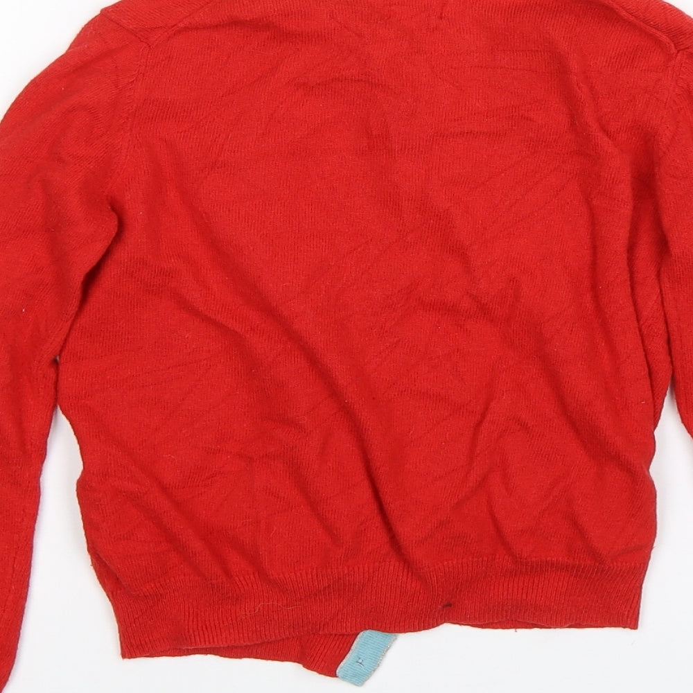 Mini Boden Girls Red   Cardigan Jumper Size 9-10 Years