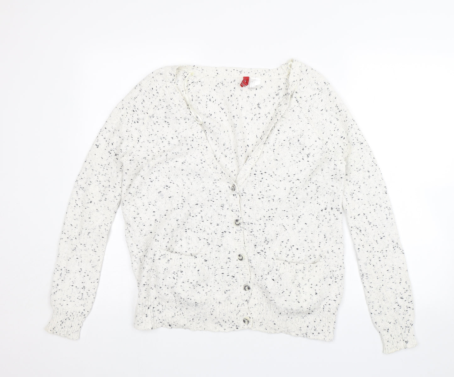 Divided Womens White   Cardigan Jumper Size 10