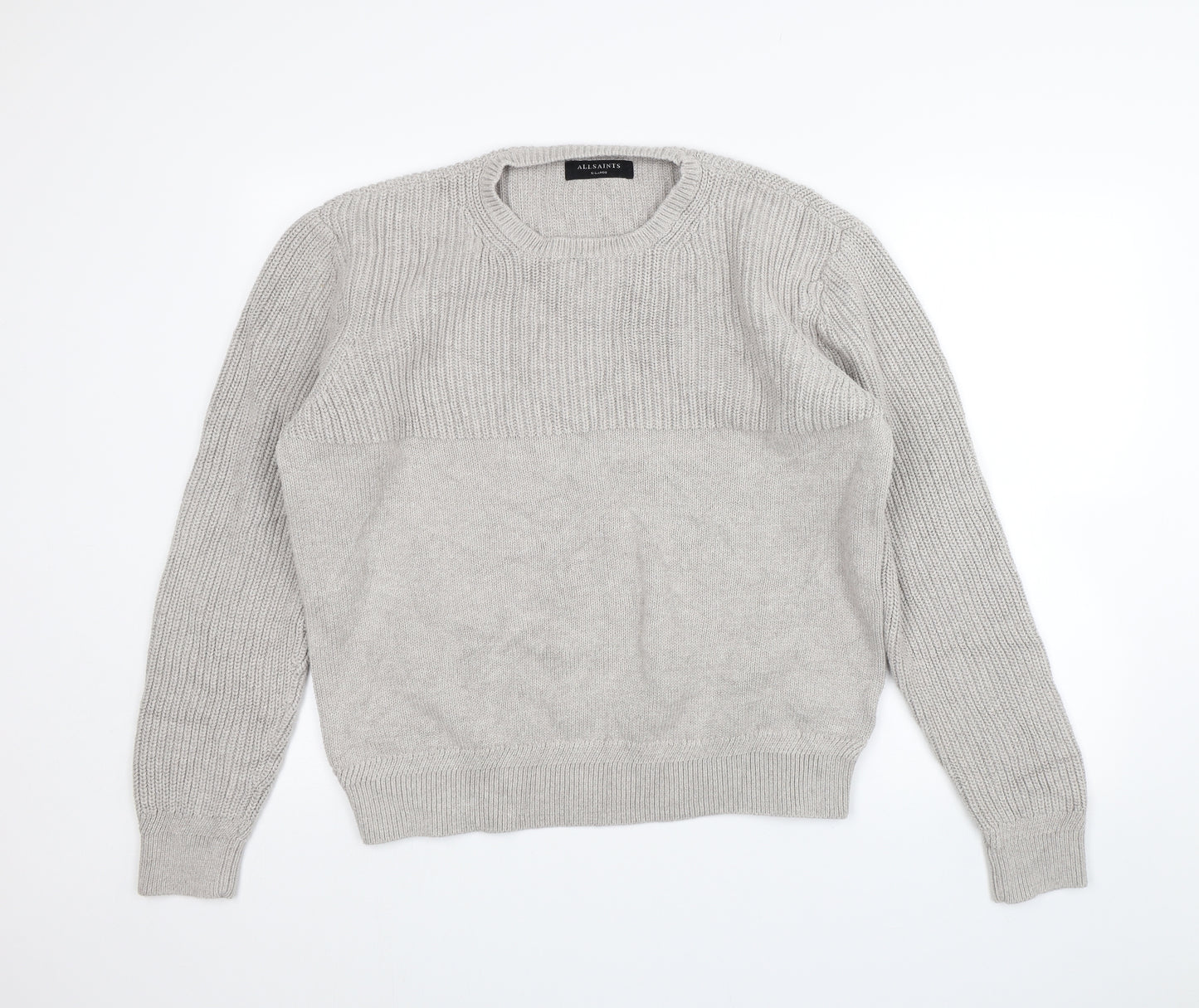 All Saints Womens Grey   Pullover Jumper Size XL