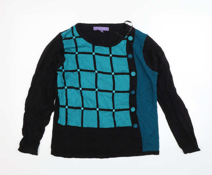 Autonomy Womens Blue Pullover Jumper Size S