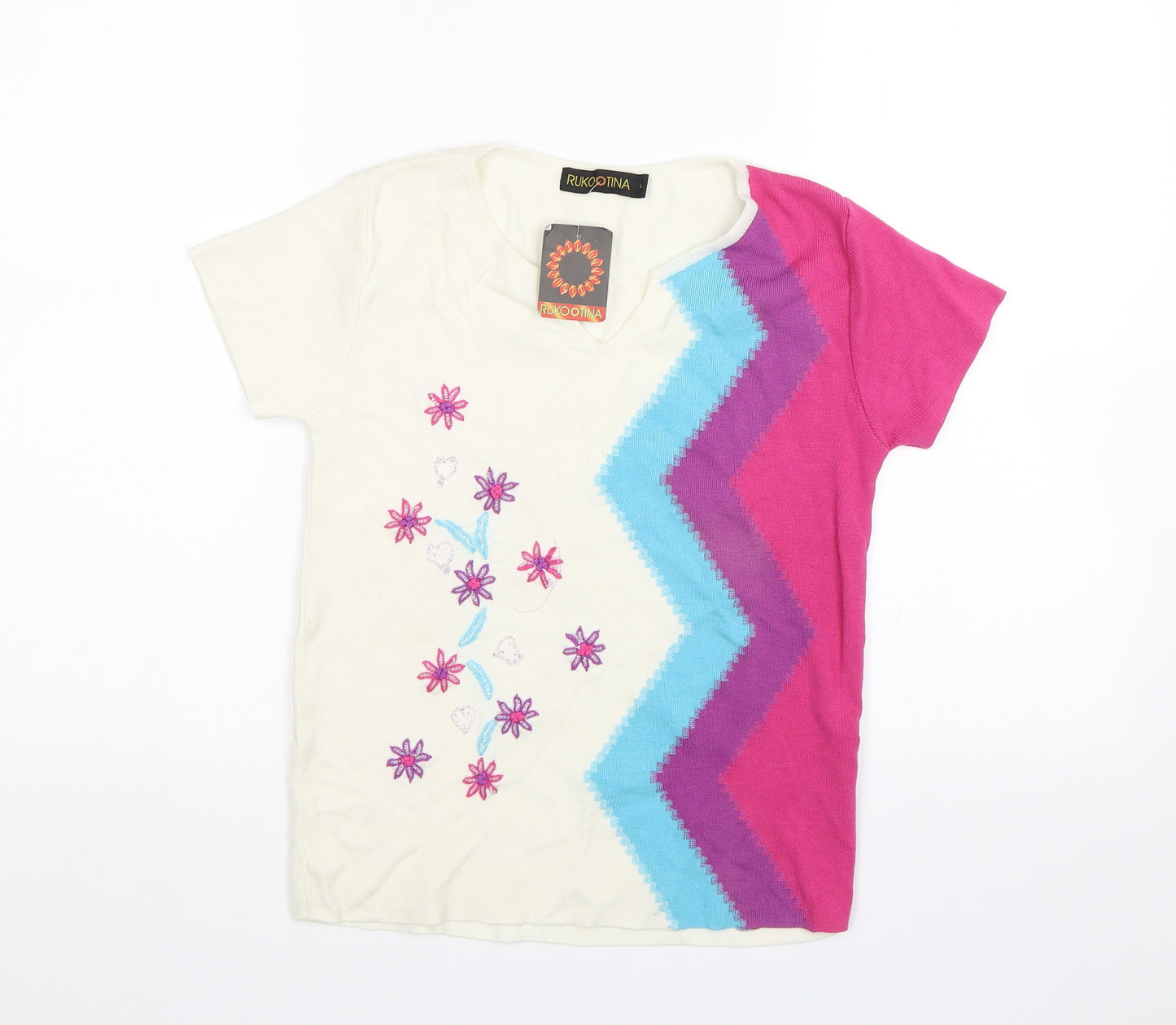 Ruko Tina Womens Pink   Basic Blouse Size L