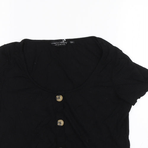 Dorothy Perkins Womens Black   Basic Blouse Size 14