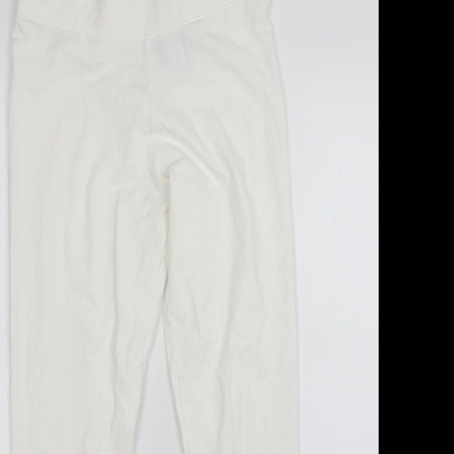 M&S Womens White   Jegging Leggings Size 10 L25 in - Short length