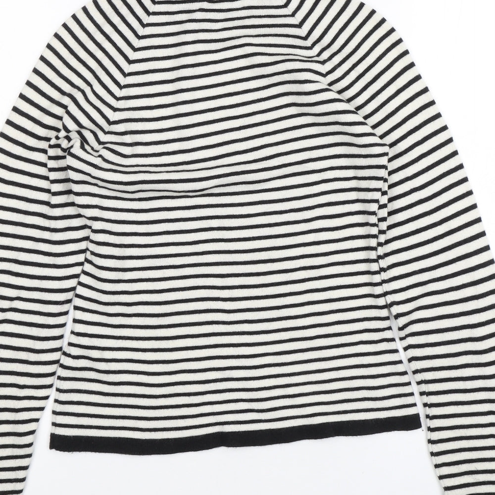 Mexx Womens Black Striped  Pullover Jumper Size XS