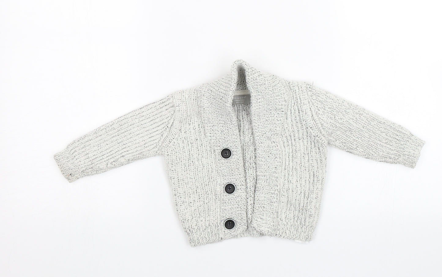 Primark Baby Grey   Cardigan Jumper Size 6-9 Months