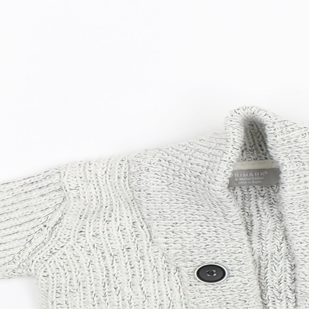 Primark Baby Grey   Cardigan Jumper Size 6-9 Months