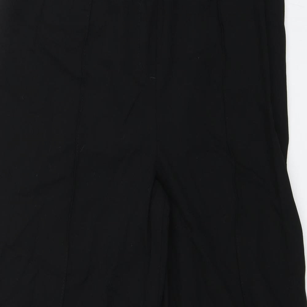 M&S Womens Black   Trousers  Size 12 L28 in