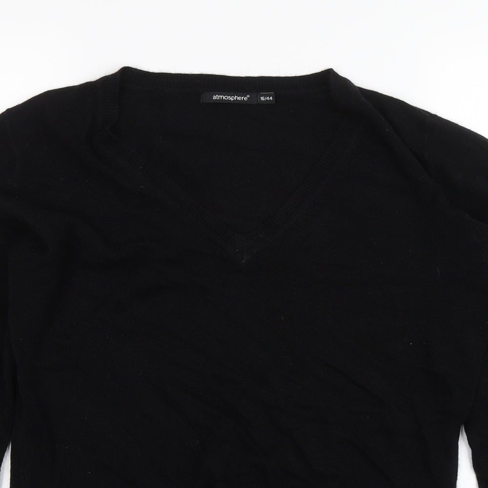 Atmosphere Womens Black   Pullover Jumper Size 16