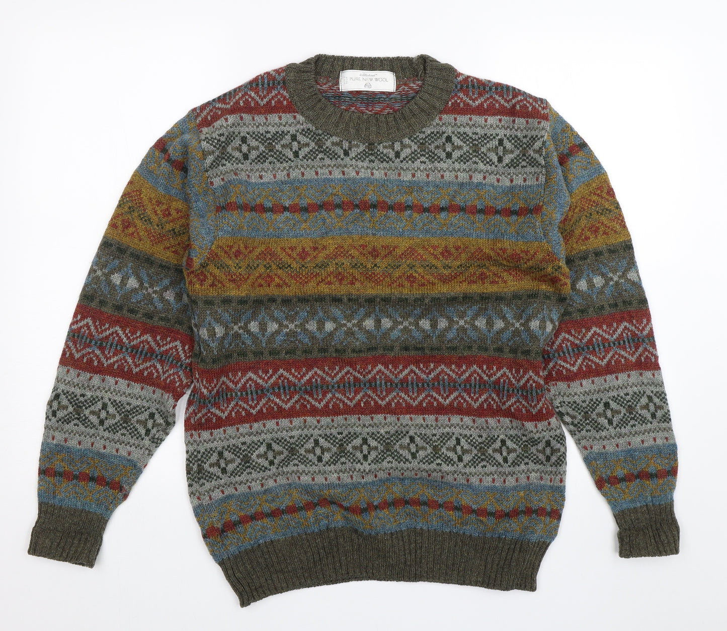 St Micheal Mens Green   Pullover Jumper Size S